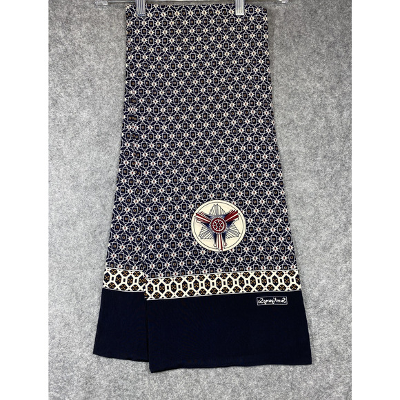 Sun Kyuang Sa Scarf Geometric Pattern Japanese 39x13 Inch Rare Japan Import - Picture 1 of 6